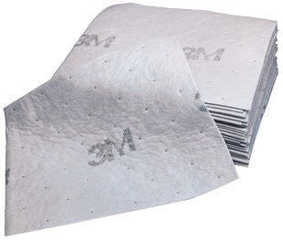 3M M-PD1520DD/M 15 1/2" X 20 1/2" Light Gray Polypropylene And Polyester High Capacity Maintenance Sorbent Pad (100/EA)