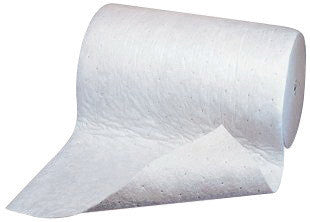 3M M-RL38150DD 38'' X 150' Light Gray Polypropylene And Polyester High Capacity Maintenance Sorbent Roll (1/EA)