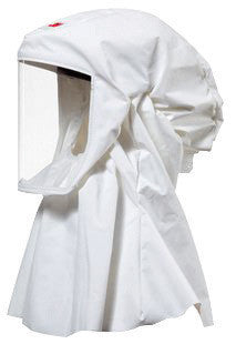 3M S-533L Medium/Large Polyurethane Coated Knitted Nylon S-Series Versaflo White High Durability Hood With Integrated Head Suspension (1/EA)