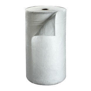 3M T-100 38" X 144' White Polypropylene And Polyester Sorbent Roll (1/RL)