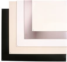 Broan SP300223 RANGE AND STOVE WALL SPLASH PLATE BISQUE/BLACK (1 PER CASE)
