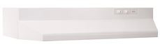 Broan 403001 30-INCH 2-SPEED UNDER-CABINET RANGE HOOD, WHITE, 160 CFM (1 PER CASE)