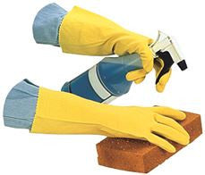 IMPACT 8448-M COTTON LINED LATEX INDUSTRIAL GLOVES MEDIUM (12 PAIRS)