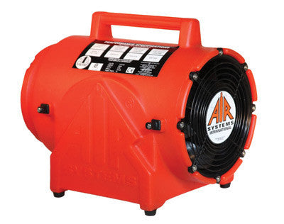 Air Systems CVF-8DC 8" 848 cfm 1/4 hp 12 VDC 19 Amps Polyethylene Contractor Grade Ventilation Fan ( Duct Canister Sold Separately) (1/EA)