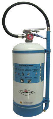 Amerex B270NM 1.75 Gallon De-Ionized Water 2-A:C Water Mist Fire Extinguisher For Class A And C Fires With Metal Valve, Non-Magnetic Wall Bracket, Hose And Wand (1/EA)