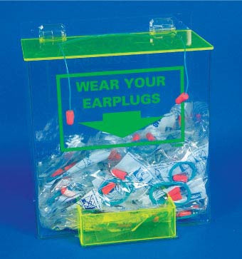 Accuform AEP-D-ACRYLIC DISPENSER, EAR PLUGS, LARGE, 13h x 12w x 8d