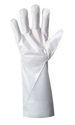 Ansell 2-100-9 Size 9 White Barrier 380 - 410 mm Non-Woven Lined 2.5 mil Five Layer Laminated Film Hand Specific Chemical Resistant Gloves (1/PR)