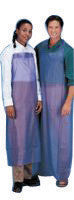 Ansell 56-015-33X44 33" X 44" Blue CPP EC Series 6 mil PVC Chemical Protection Apron With Die Cut Edge (1/EA)