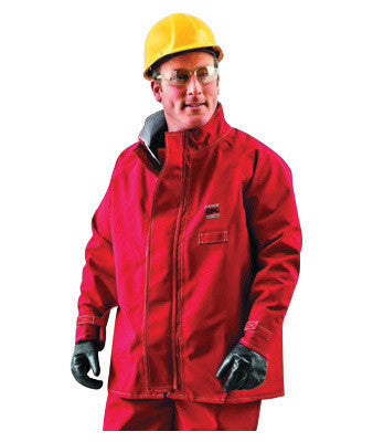 Ansell 966404 X-Large Red 30" Sawyer-Tower CPC Polyester Trilaminate Gore Fabric Chemical Protection Jacket (1/EA)