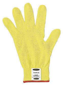 Ansell 70-200-9 Size 9 Yellow GoldKnit Light Weight Aramid Synthetic Fiber Ambidextrous Cut Resistant Gloves With Knit Wrist And Kelvar Lined (1/PR)