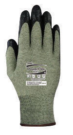 Ansell 80-813-7 Size 7 PowerFlex 13 Gauge Medium Duty Special Purpose Cut And Flame Resistant Foam Palm Coated Work Gloves With DuPont Kevlar Liner And Knit Wrist (1/PR)