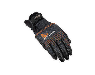 Ansell 97-009-11 Size 11 ActivArmr 13 Gauge Heavy Duty Multi-Purpose Cut Resistant Black Foam Nitrile Palm And Fingertip Coated Work Gloves With Intercept Technology Stainless Steel And DuPont Kevlar Liner And Adjustable Knit Wrist (12/EA)