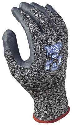 SHOWA Best Glove 230-08 Size 8 Aegis HP54 10 Gauge Light Weight Cut Resistant Nitrile Dipped Palm Coated Work Gloves With High Performance Polyethylene, Nylon And Lycra Liner And Elastic Knit Wrist (1/PR)