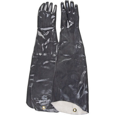 SHOWA Best Size 6731-10 0 Large Black Neo Grab 31" Cotton Lined Neoprene Chemical Resistant Gloves With Smooth Finish And Shoulder Length Cuff (1/PR)