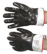 SHOWA Best Glove 7166R-10 7166R-10 Size 10 Nitri-Pro Heavy Duty Cut Resistant Navy Nitrile Fully Coated Work Gloves With Cotton And Jersey Liner And Safety Cuff (1/PR)