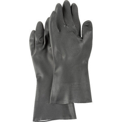 SHOWA Best Size 723XL-10 0 X-Large Black Chloroflex 13" Flock Lined 24 mil Unsupported Neoprene Chemical Resistant Gloves With Tractor Tread Finish And Slip-On Cuff (1/PR)