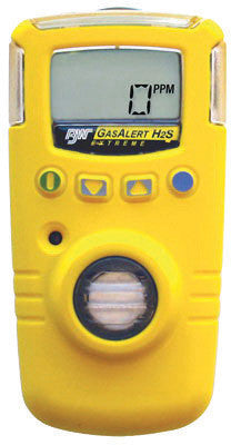 BW Technologies GAXT-Z-DL Yellow GasAlert Extreme Portable Hydrogen Cyanide Monitor With 3 V Li-Ion Battery, Data Logging And Internal Vibrating Alarm (1/EA)