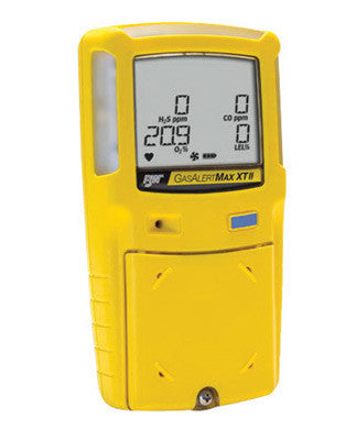 BW Technologies XT-XWH0-Y-NA Yellow GasAlertMax XT II Portable Combustible Gas, Hydrogen Sulphide And Oxygen Monitor With Rechargeable Battery (1/EA)