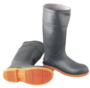 Onguard Industries 87982-7 Size 7 SureFlex Gray 16" PVC Chemical Resistant Knee Boots With Safety-Loc Orange Outsole, Steel Toe And Removable Insole (1/PR)