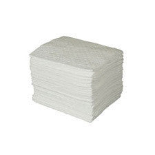 Radnor 64055730 15" X 17" Heavy Weight Oil Sorbent Pads Perforated At 7 1/2" (100 Per Bale)