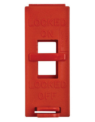 Brady 65392 Red Polypropylene Wall Switch Lockout (1/EA)