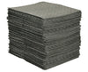 Brady MRO300 15'' X 19'' SPC MRO Plus Gray 3-Ply Meltblown Polypropylene Dimpled Perforated Medium Weight Sorbent Pad (100 Per Case) (1 Bale)