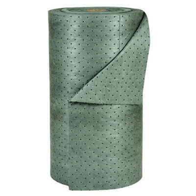 Brady MRO30-DP 30'' X 150' SPC MRO Plus Gray 3-Ply Meltblown Polypropylene Dimpled Heavy Weight Sorbent Roll, Perforated Every 15'' And Up The Center (1/EA)