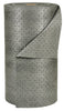 Brady MRO350-DP 30'' X 150' SPC MRO Plus Gray 3-Ply Meltblown Polypropylene Dimpled Double Perforated Medium Weight Sorbent Roll, Perforated Every 15'' And Up The Center (1 Roll)
