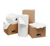 Brady OP100 15'' X 19'' SPC Oil Plus White 3-Ply Meltblown Polypropylene Dimpled Perforated Full Size Heavy Weight Sorbent Pad (100 Per Bale) (1 Bale)