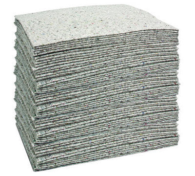 Brady RF500 15'' X 19'' SPC Re-Form Gray 1-Ply Meltblown Polypropylene Light Weight Sorbent Pad (1 Case)