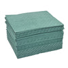 Brady RFPP100 15'' X 19'' SPC Re-Form Pro Plus Green 3-Ply Polypropylene Perforated Heavy Weight Sorbent Pad, Perforated Every 7.5'' (100/EA)