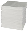 Brady SPC200 15'' X 19'' SPC White 1-Ply Meltblown Polypropylene Dimpled Perforated Light Weight Double Coverage Sorbent Pad (200 Per Bale) (1 Bale)