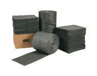 Brady UXT30-DP 30'' X 150' SPC UXT Dark Gray 3-Ply Meltblown Polypropylene Perforated Double Sided Xtra Tough Low Linting Heavy Weight Sorbent Roll, Perforated Every 15'' (1 Roll)