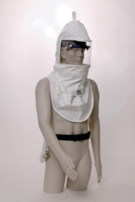 Bullard CC20TIC30 Tychem QC CC20 Series Double Bibbed Hood System (Includes Hood, 20TG Pinlock Suspension, V30 Breathing Tube Assembly And 4612 Nylon Belt) (1/EA)