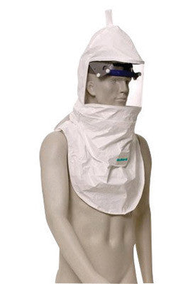 Bullard 20TIC Polyethylene Coated Tyvek Hood With Inner Bib And Headband (1/EA)