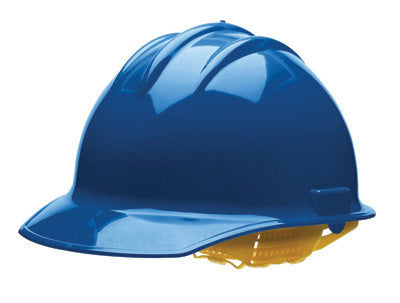 Bullard 30KBR Kentucky Blue Class E or G Type I Classic C30 3000 Series HDPE Cap Style Hard Hat With 6-Point Ratchet Suspension, Accessory Slots, Chin Strap Attachment And Absorbent Cotton Brow Pad (1/EA)