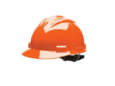 Bullard 61ORP Orange Class E or G Type I Standard S61 HDPE Cap Style Hard Hat With 4-Point Flex-Gear Pinlock Suspension, Accessory Slots, Chin Strap Attachment And Absorbent Polyester Brow Pad (1/EA)
