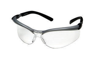 3M 11380-00000 BX Safety Glasses With Black And Silver Nylon Frame And Clear Polycarbonate Anti-Fog Lens (1/EA)