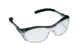 3M 11411-00000 Nuvo Safety Glasses With Gray Polycarbonate Frame, Clear Polycarbonate Anti-Fog Lens And Integral Sideshields (1/EA)