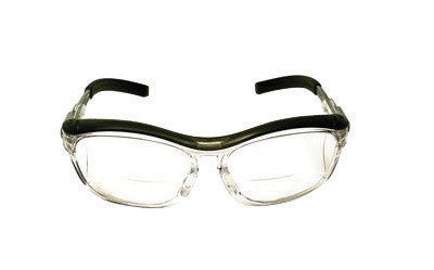 3M 11434-00000 Nuvo Readers 1.5 Diopter Safety Glasses With Gray Plastic Frame, Clear Polycarbonate Anti-Fog Lens And Integral Sideshields (1/EA)