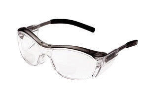 3M 11436-00000 Nuvo Readers 2.5 Diopter Safety Glasses With Gray Plastic Frame, Clear Polycarbonate Anti-Fog Lens And Integral Sideshields (1/EA)