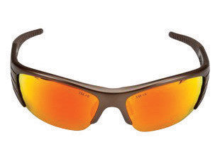 3M 116350000010 Fuel X2 Safety Glasses With Dark Copper Nylon Frame, Red Mirror Polycarbonate Anti-Scratch Lens And Microfiber Bag And Lanyard (10EA/CS)