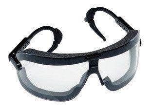 3M 16408-00000 Fectoggles Medium Impact Dust Goggles With Black Adjustable Temple Foam Lined Frame And Clear DX Anti-Fog Hard Coat Lens (1/EA)