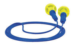 3M 318-1005 Multiple Use Push-Ins Push-to-Fit Polyurethane Foam Corded Earplugs With Vinyl Cord (1 Pair Per Poly Bag, 500 Pair Per Box) (1/BX)