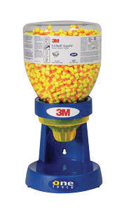 3M 391-1254 Single Use E-A-Rsoft SuperFit One Touch Tapered Polyurethane Foam Uncorded Earplugs (500 Pair Per One Touch Refill Bottle) (1/BX)