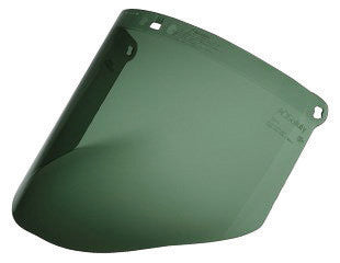 3M 82702-00000 Easy-Change Model WP96C 9" X 14 1/2" X .08" Dark Green Polycarbonate Faceshield For Use With Headgear (1/EA)