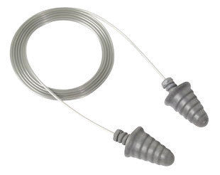 3M P1301 Single Use Peltor NEXT Skull Screws Push-to-Fit Polyurethane Foam Corded Earplugs With Vinyl Cord And Screw Threads (480 Pair Per Case) (120/PR)