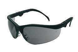 Crews K3H15G Klondike Magnifier 1.5 Diopter Safety Glasses With Black Nylon Frame And Gray Polycarbonate Anti-Scratch Lens (1/EA)