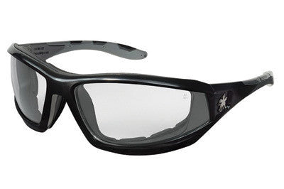 Crews RP210AF Rattler Regular Safety Glasses With Black Polycarbonate Frame And Clear Polycarbonate Duramass Anti-Fog Anti-Scratch Lens (1/PR)