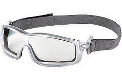 Crews RT120AF Rattler Safety Glasses With Silver Nylon Frame, Clear Polycarbonate Duramass Anti-Fog Anti-Scratch Lens And Adjustable Head Band (1/PR)